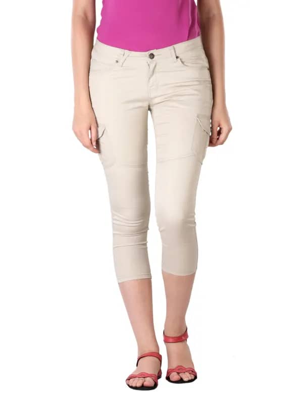 Jealous 21 Women Beige Capris