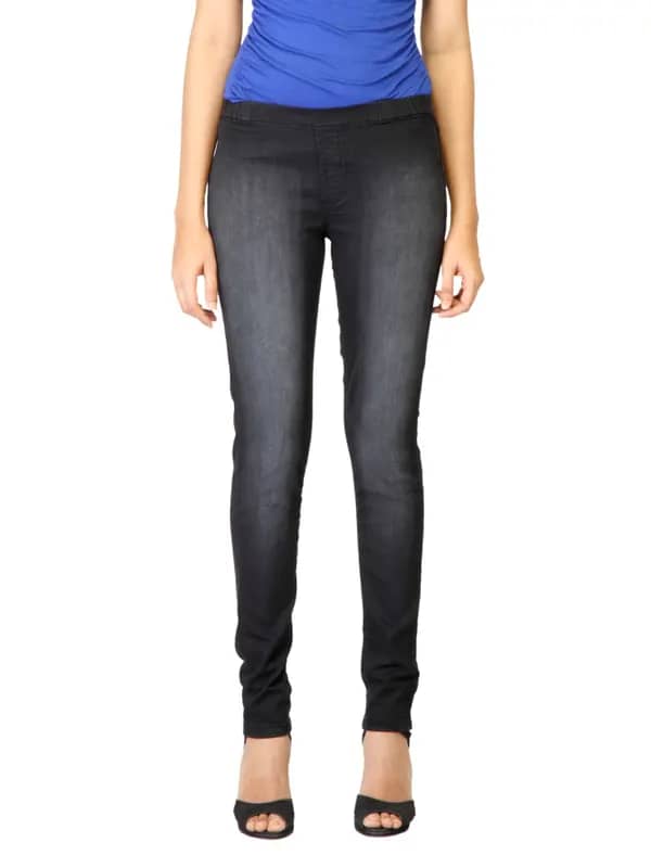Jealous 21 Women Washed Black Jeggings