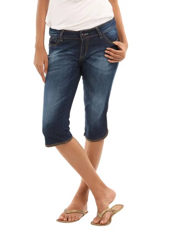 Jealous 21 Women Navy Blue Capris