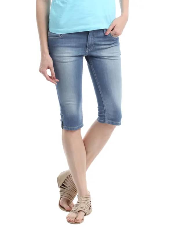 Jealous 21 Women Blue Capris