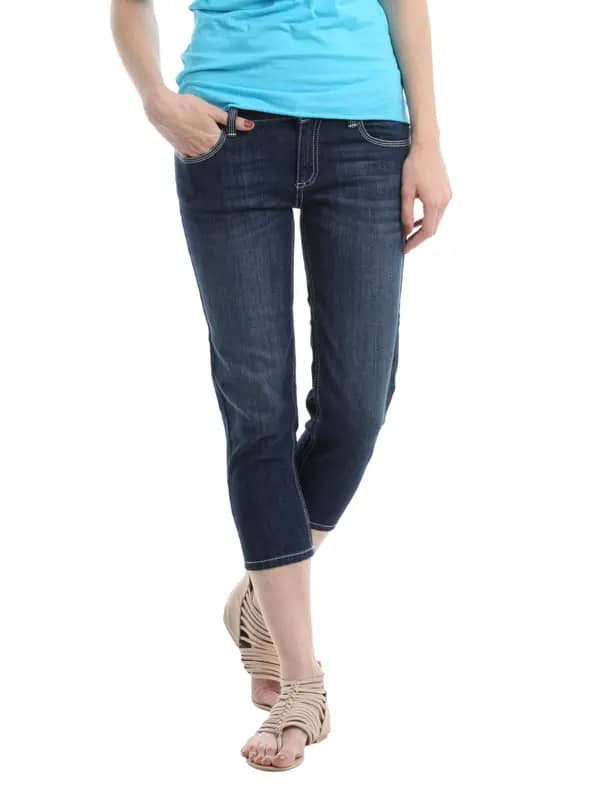 Jealous 21 Women Blue Capris