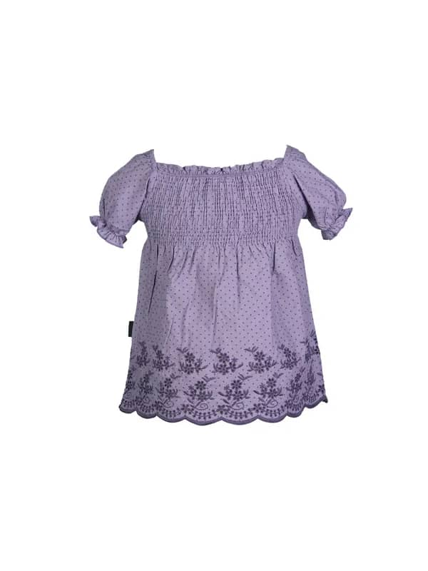 Doodle Kids Girl Printed Lavender Dress