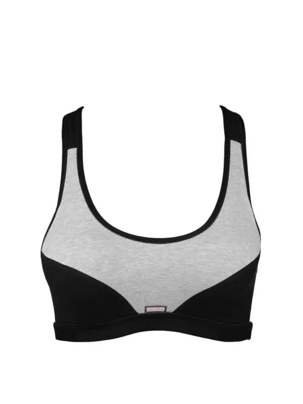 Jockey Grey Melange Xena Sports Bra 1378