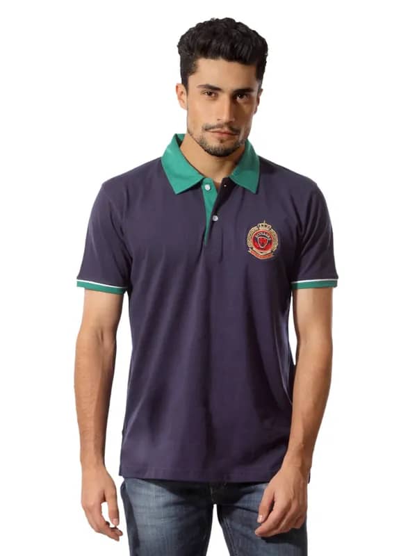 Scullers Men Navy Blue T-shirt