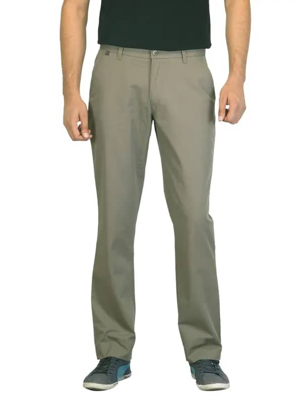 Scullers Men Khaki Trousers
