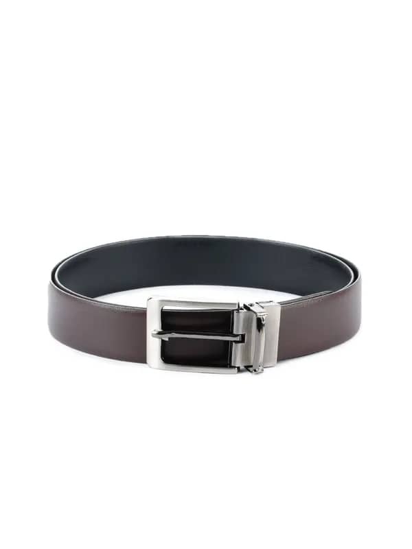 Bulchee Men Brown And Black Reversible Belt