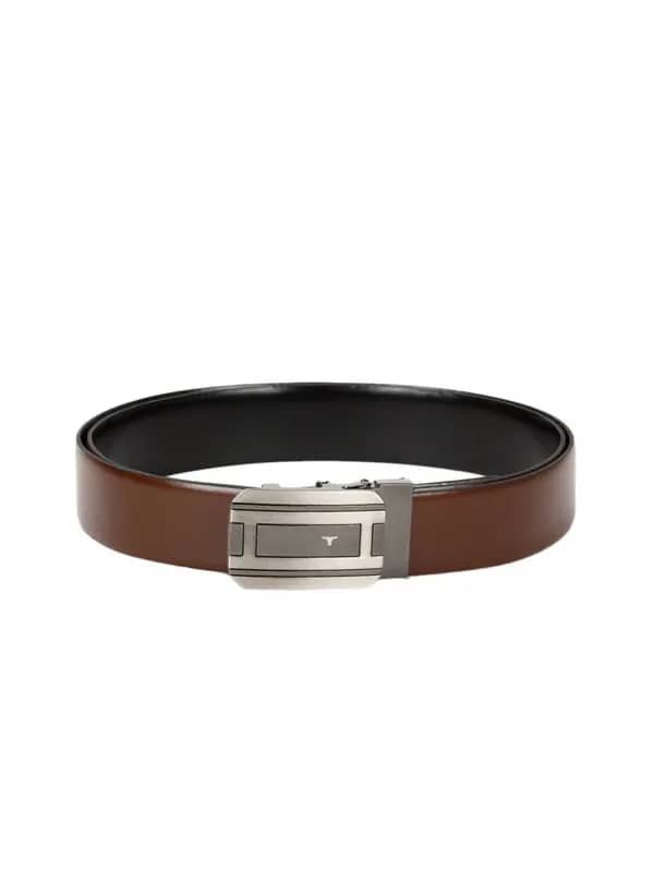 Bulchee Men Brown & Black Reversible Belt