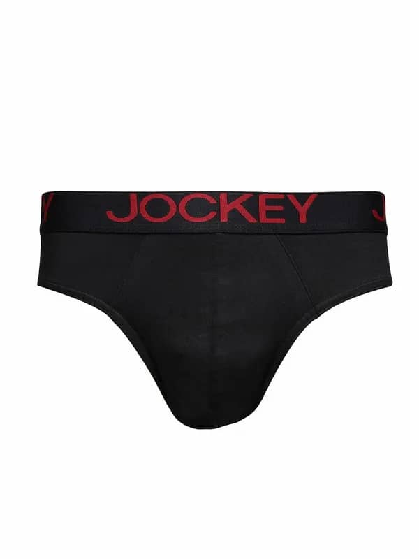 Jockey ZONE STRETCH Men Black Zone Stretch Briefs US07