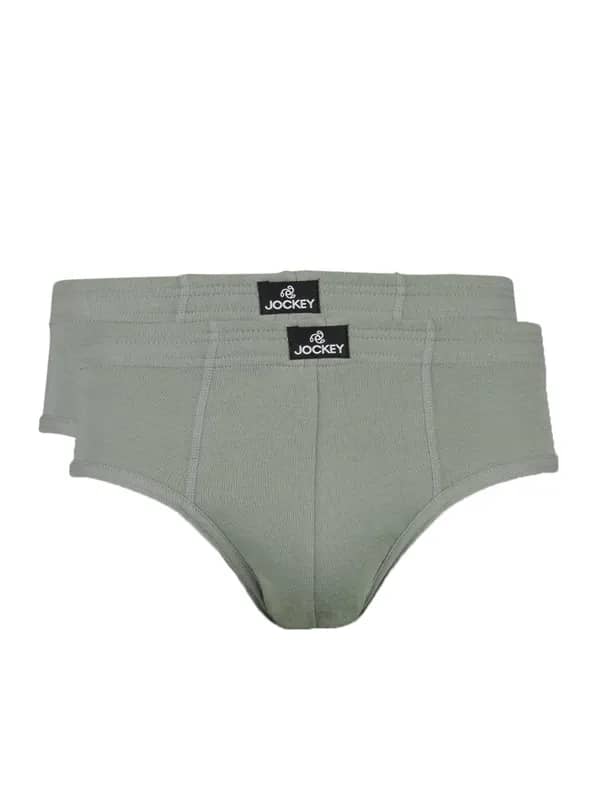 Jockey Pack of 2 Men Grey Pebble Briefs