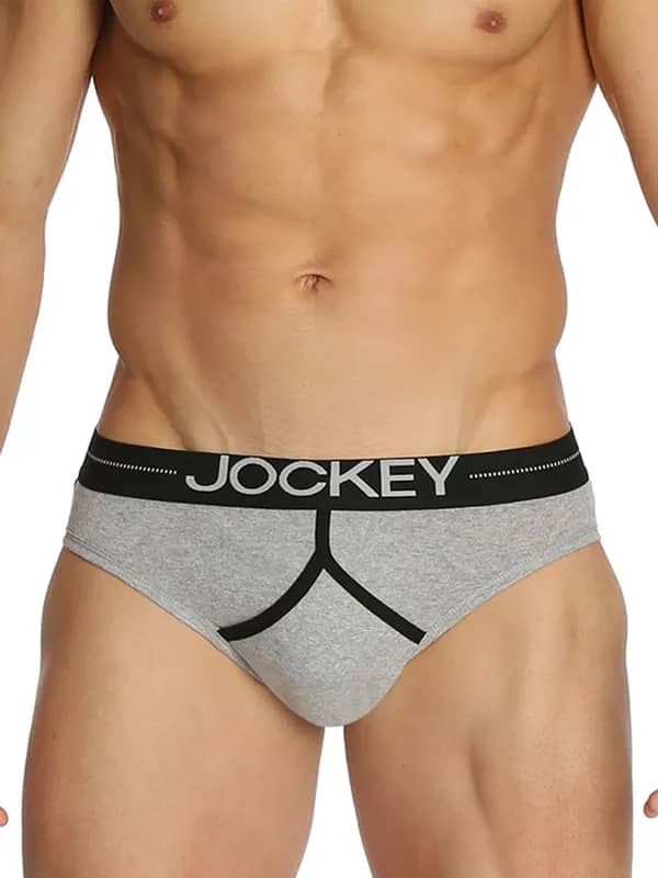 Jockey COMFPLUS Men Grey Y Front Briefs 8004