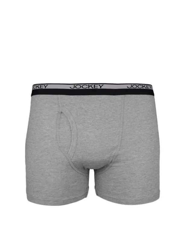 Jockey MODERN CLASSIC Men Grey Melange Trunks 8009