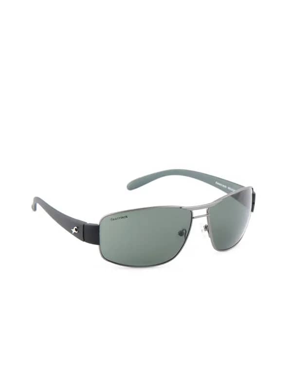 Fastrack Men Silver & Black Sunglasses