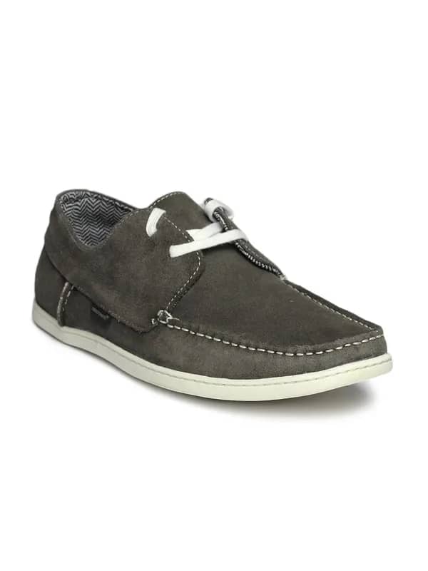 Red Tape Men Grey Shoes