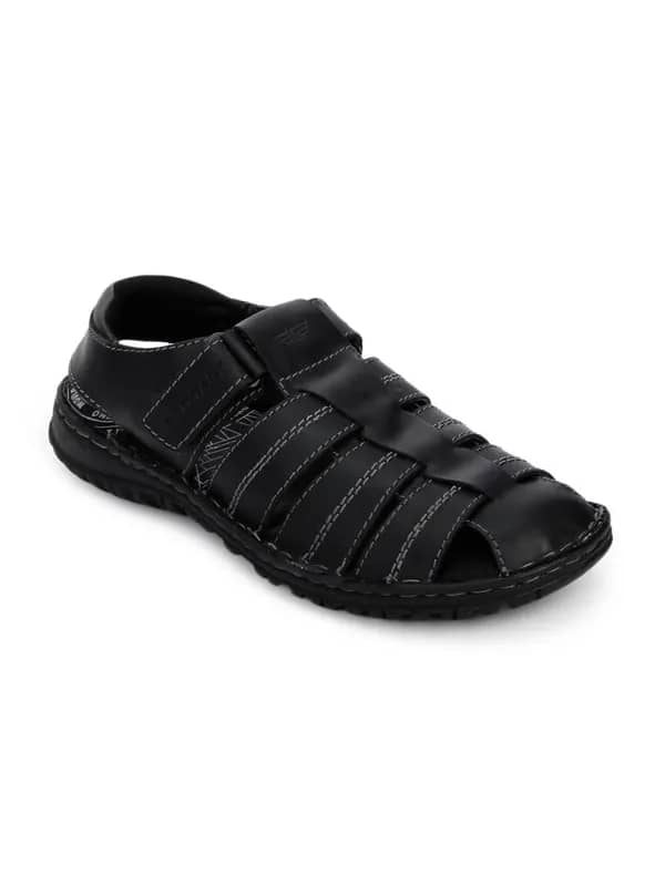 Red Tape Men Casual Black Sandals