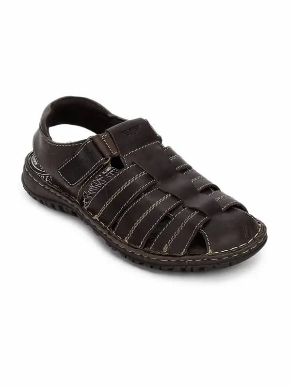 Red Tape Men Casual Brown Sandals