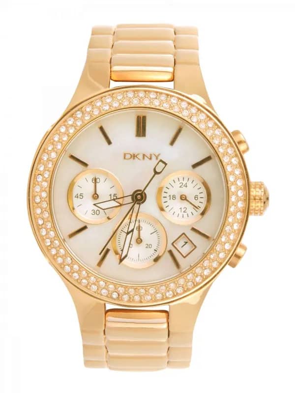 DKNY Women White Dial Chronograph Watch NY8080
