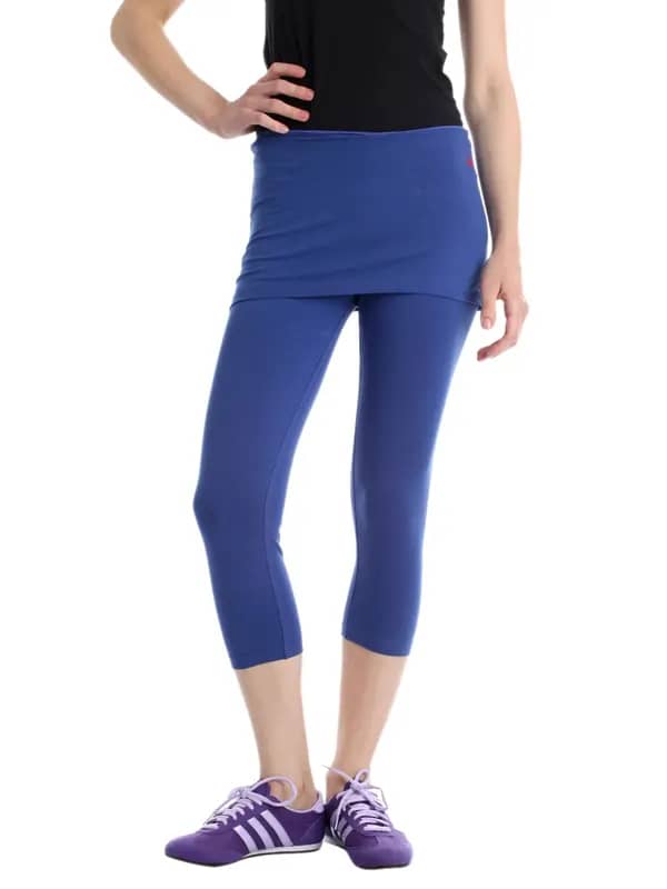 Urban Yoga Women Blue Skirt With Leggings