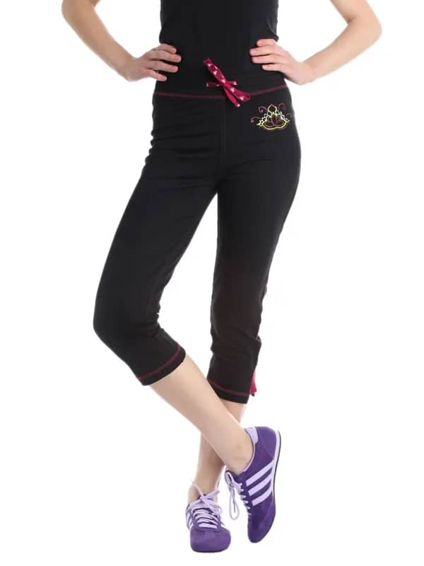 Urban Yoga Women Black Capris