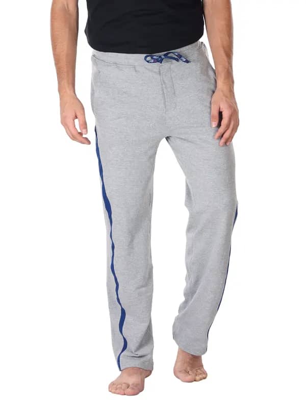 Urban Yoga Men Solid Grey Track Pants