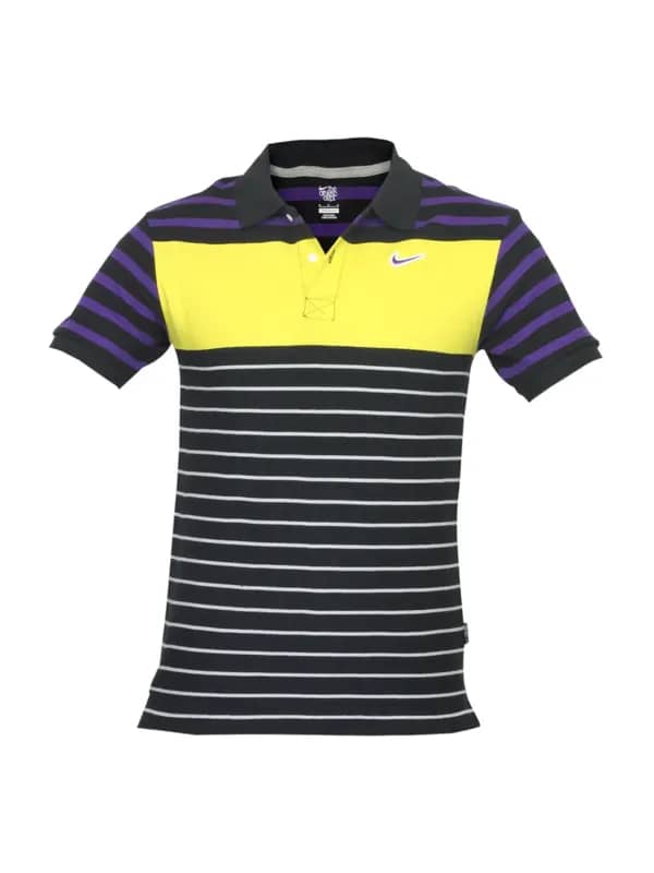 Nike Men Club Pique Black Polo T-shirt