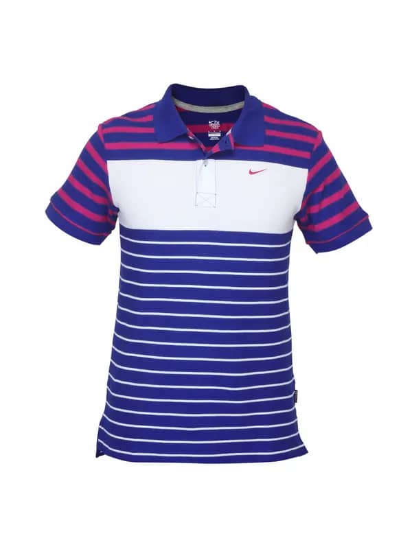 Nike Men Club Pique Blue Polo T-shirt