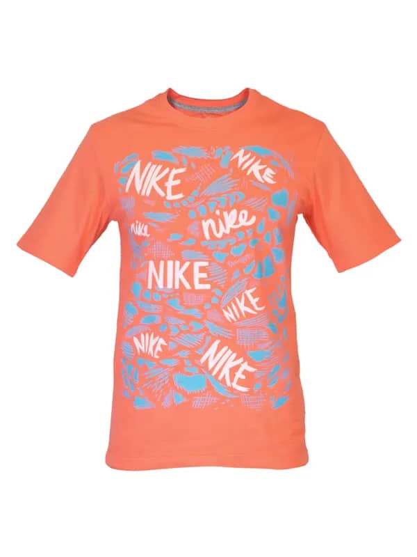 Nike Men Brushed Orange T-shirt
