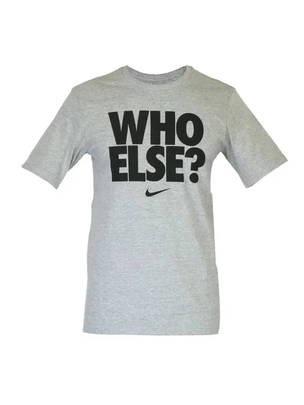 Nike Men Who Else Grey T-shirt