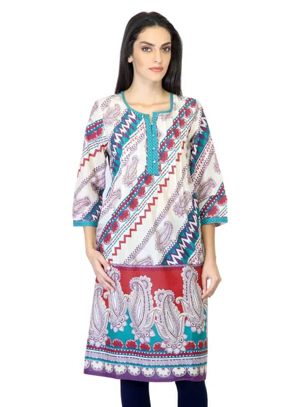 BIBA Women Printed Multi Coloured Kurta