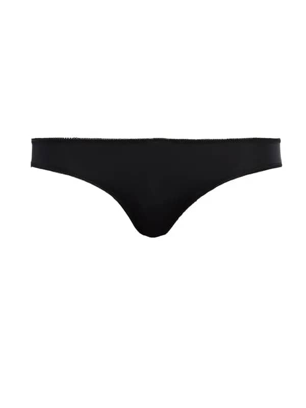 Enamor Women Black Low-Rise Bikini Brief