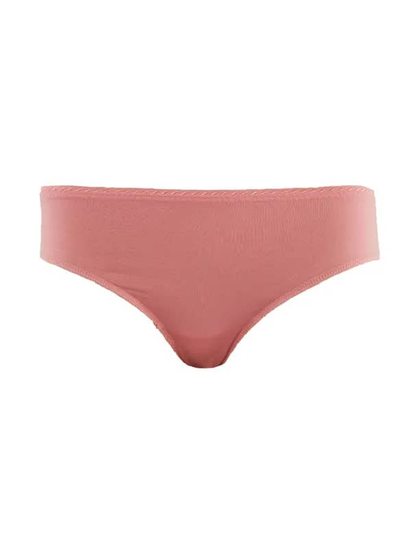Enamor Women Pink Mid-Rise Bikini Brief