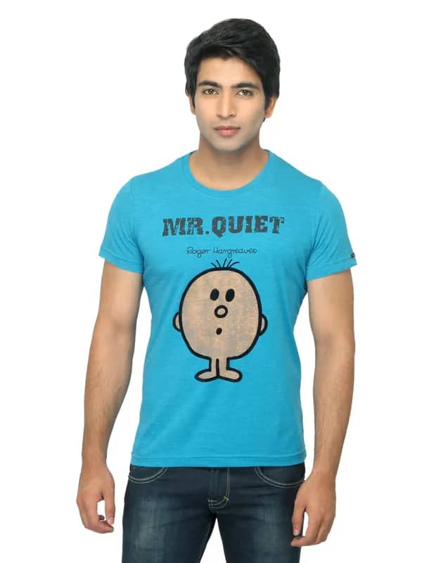 Mr. Men Printed Teal T-shirt