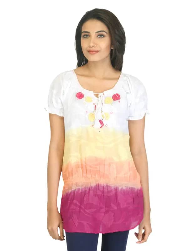 BIBA OUTLET Women White Tunic