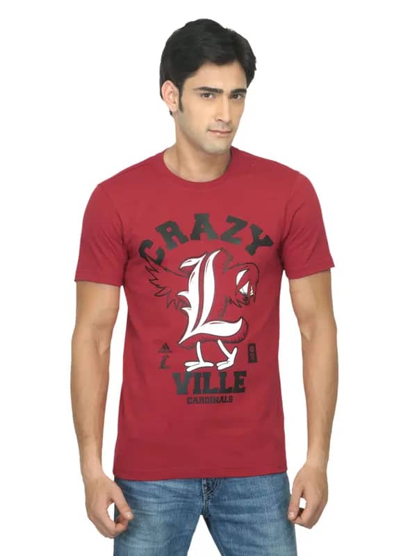 ADIDAS Men Crazy Ville Red T-shirt