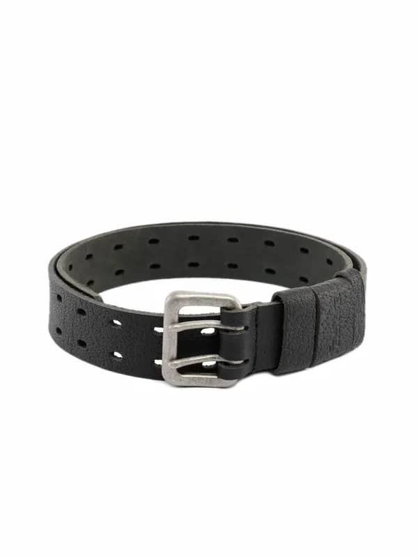 Fastrack Men Leather Black Belt