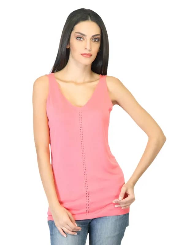 United Colors of Benetton Women Peach Top