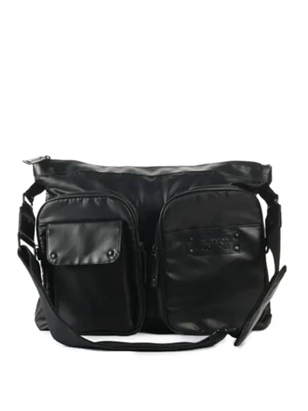 United Colors of Benetton Men Casual Black Laptop Bag