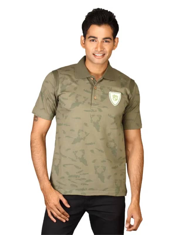 DUSG Men's Sariska Organic Olive T-shirt