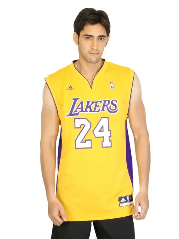 ADIDAS Men Lakers Yellow Jersey