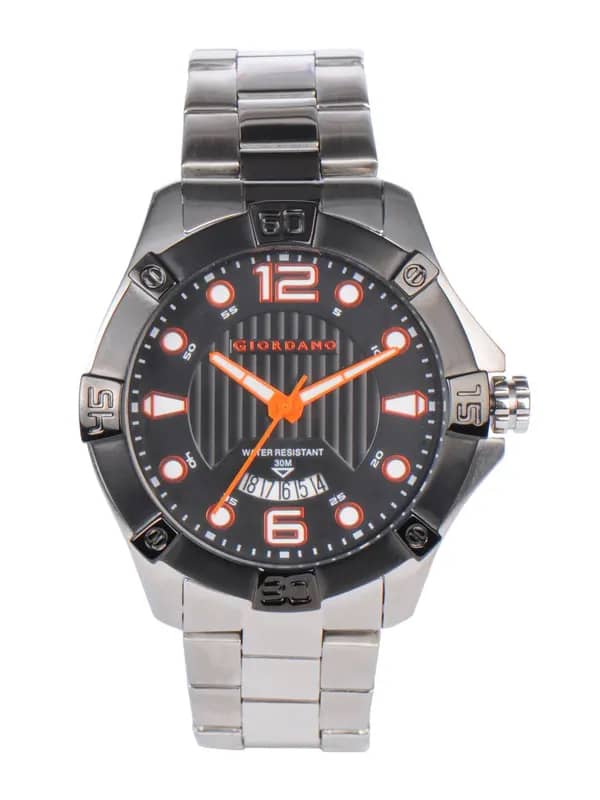 Giordano Men Black Dial Watch