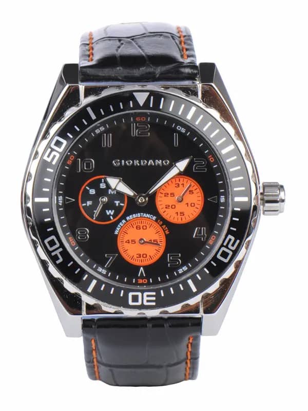 Giordano Men Black Dial Watch