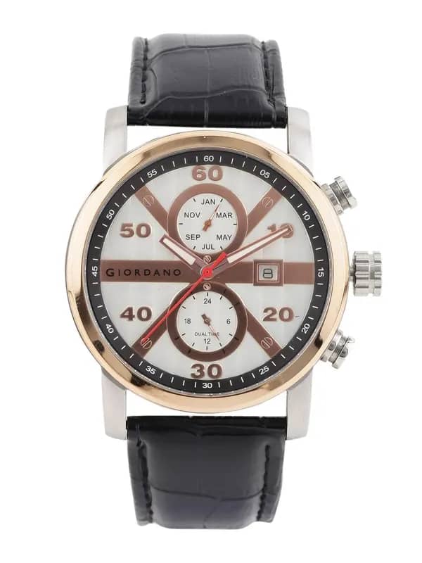 GIORDANO Men Off-White Dial Watch 1575-06