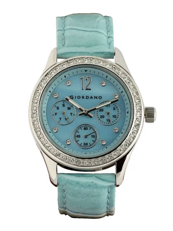 Giordano Women Chronograph Blue Dial Watch
