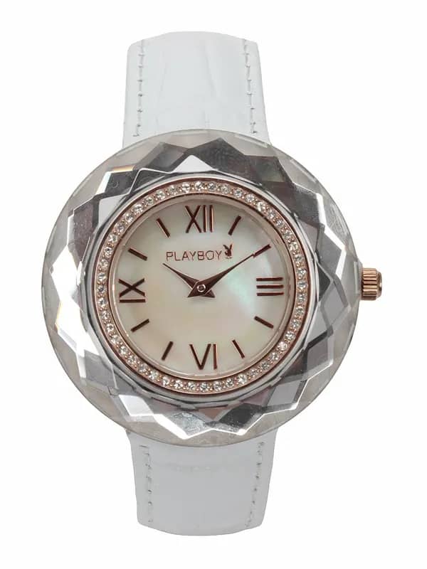 Playboy Women White Dial Watch