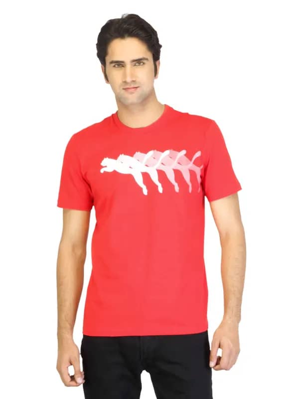 Puma Men Red T-shirt