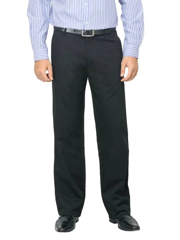 Basics Men Black Trousers