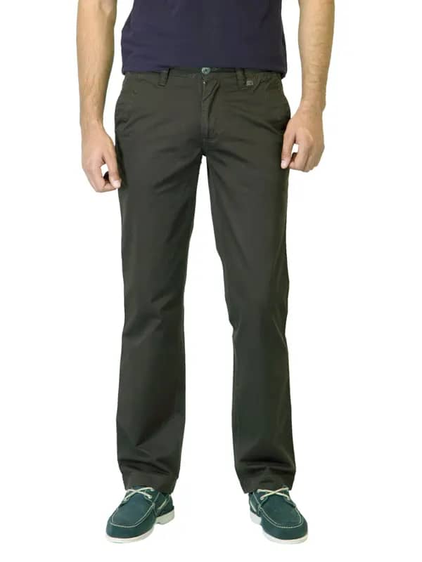 Basics Men Brown Trousers