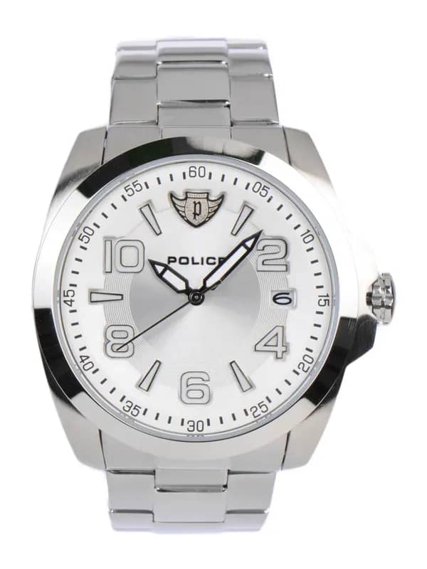 Police Men White Dial Watch PL12157JS