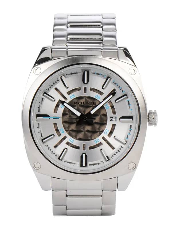 Police Men White Dial Watch PL12698JS