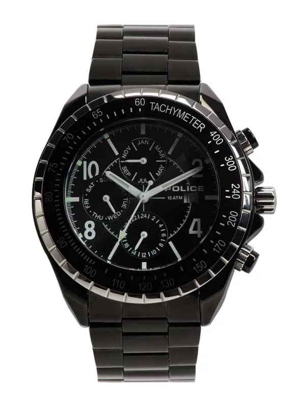 Police Men Black Dial Chronograph Watch PL12777JSBS-02MA