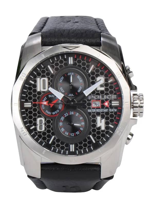 Police Men Black Dial Chronograph Watch PL12900JS-02